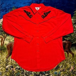 ❣️80’s Ely Cattlemen❣️ Country Charmers Button Up